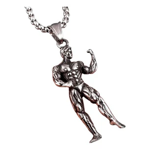 Collar Bodybuilder, Acero Inoxidable, Hombre