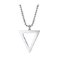 Collar Black Or Silver Triangle, Acero Inoxidable, Hombre - Miniatura 5