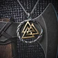 Medallón Vikingo Dragón-valknut, Acero Inoxidable - Miniatura 6