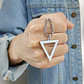 Collar Black Or Silver Triangle, Acero Inoxidable, Hombre - Miniatura 7
