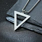 Collar Black Or Silver Triangle, Acero Inoxidable, Hombre - Miniatura 8