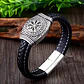 Pulsera Vikinga Vegvísir, Cuero Vegano Y Cierre Magnético - Miniatura 2