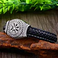 Pulsera Vikinga Vegvísir, Cuero Vegano Y Cierre Magnético - Miniatura 3