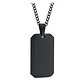 Collar Minimalist Rectangle, Negro-plateado, Acero Inox. - Miniatura 1