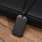 Collar Minimalist Rectangle, Negro-plateado, Acero Inox. - Miniatura 2