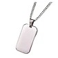 Collar Minimalist Rectangle, Negro-plateado, Acero Inox. - Miniatura 4