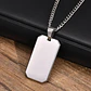 Collar Minimalist Rectangle, Negro-plateado, Acero Inox. - Miniatura 6