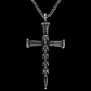 Collar Cross Of Nails And Skulls, Acero Inoxidable, Hombre - Miniatura 2