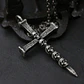 Collar Cross Of Nails And Skulls, Acero Inoxidable, Hombre - Miniatura 3