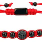 Conjunto Pulseras Piedras Naturales, Howlita Roja, Unisex - Miniatura 3