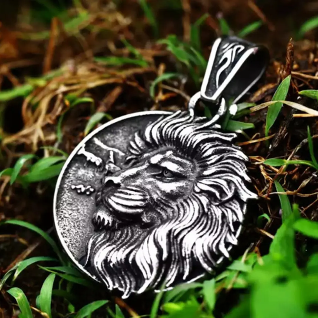 Collar Lion, Acero Inoxidable, Hombre 4