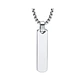 Collar Minimalist Flat Rectangle, Acero Inoxidable, Hombre - Miniatura 1