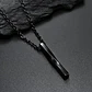 Collar Minimalist Rectangle, Acero Inoxidable Black-silver - Miniatura 2