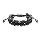 Pulsera Piedras Volcánicas Y Hematita, Macramé Ajustable - Miniatura 2