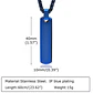 Collar Minimalist Flat Rectangle, Acero Inoxidable, Hombre - Miniatura 11