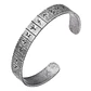 Brazalete Vikingo Runas Nórdicas, Acero Inoxidable, Unisex - Miniatura 1