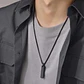 Collar Minimalist Flat Rectangle, Acero Inoxidable, Hombre - Miniatura 13