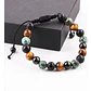 Pulsera Piedras Naturales, Three Stones, Macramé Ajustable - Miniatura 2