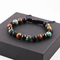 Pulsera Piedras Naturales, Three Stones, Macramé Ajustable - Miniatura 3