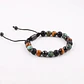 Pulsera Piedras Naturales, Three Stones, Macramé Ajustable - Miniatura 4