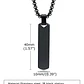 Collar Minimalist Flat Rectangle, Acero Inoxidable, Hombre - Miniatura 18