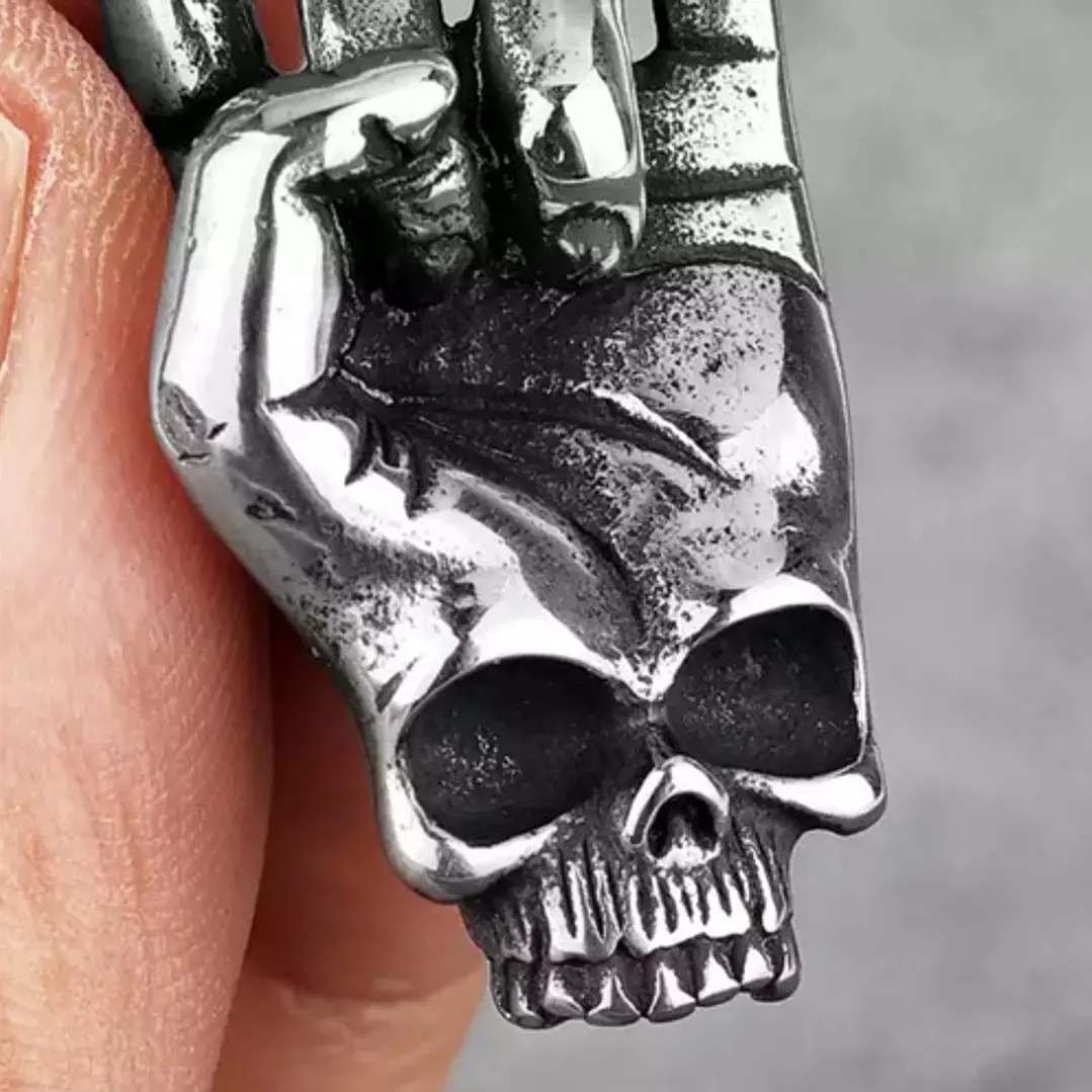 Collar Rock Hand, Acero Inoxidable, Hombre 4