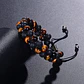 Pulsera Piedras Volcánicas Y Ojo De Tigre Amarillo, Macramé - Miniatura 3