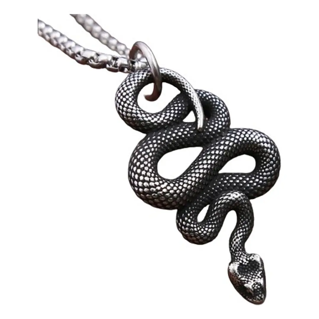 Collar Amazon Snake, Acero Inoxidable, Unisex 1