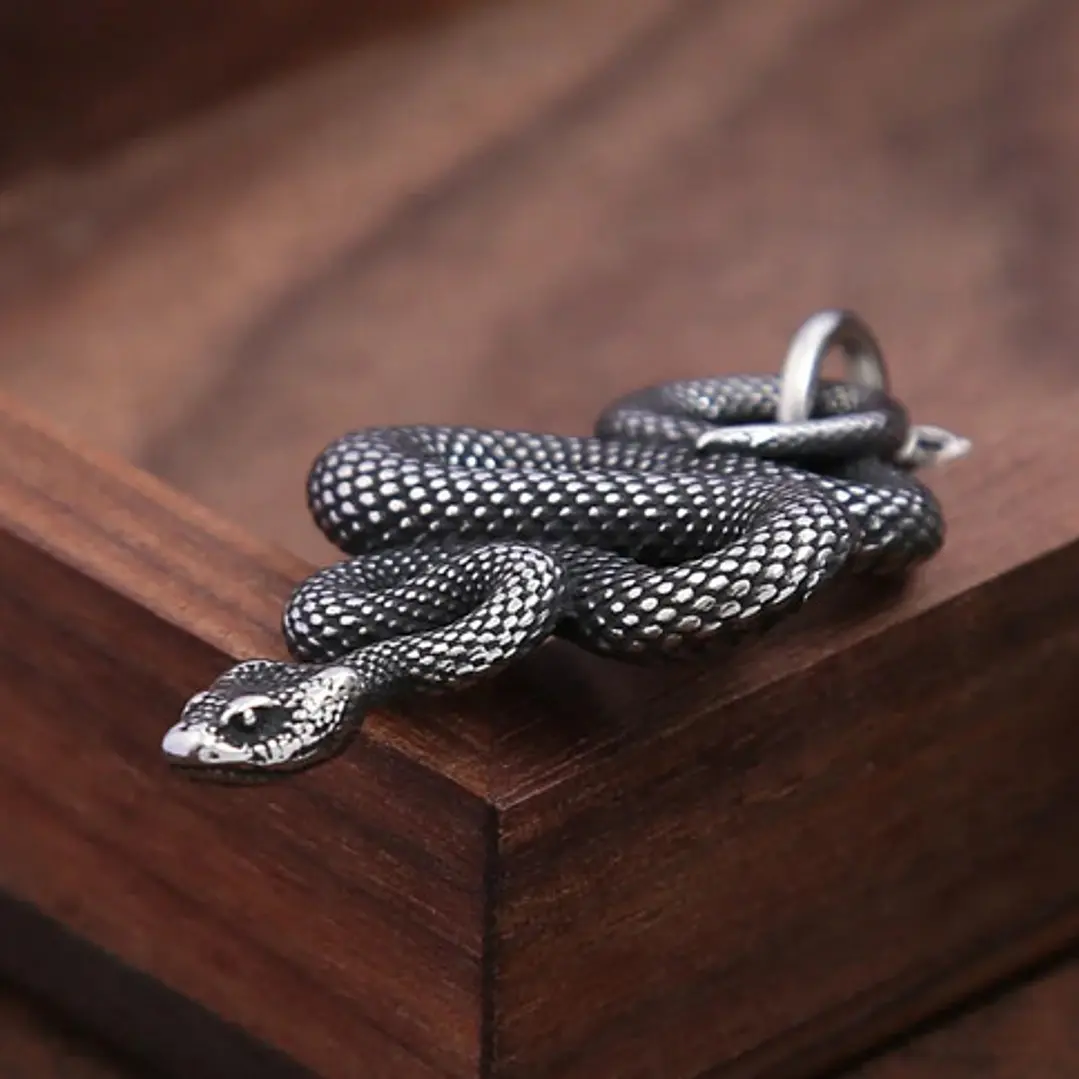 Collar Amazon Snake, Acero Inoxidable, Unisex 3