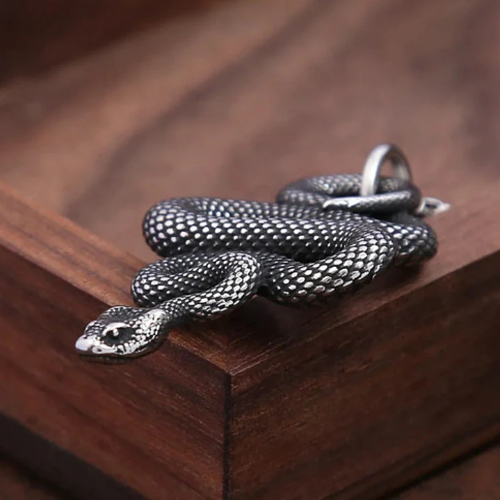 Collar Amazon Snake, Acero Inoxidable, Unisex 3