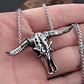 Collar Cráneo Animal, Acero Inoxidable, Hombre - Miniatura 2