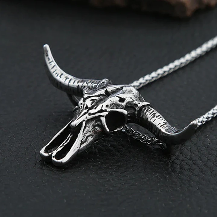 Collar Cráneo Animal, Acero Inoxidable, Hombre 5