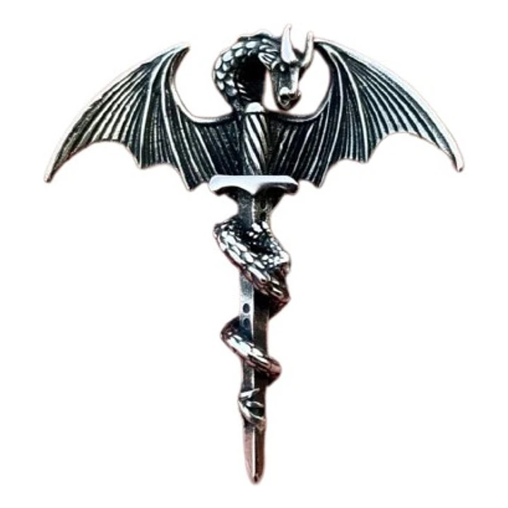 Collar Espada-dragón, Acero Inoxidable, Unisex 1