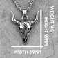 Collar Cattle Skull, Acero Inoxidable, Hombre - Miniatura 5