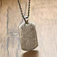 Collar Placa Militar Lisa, Acero Inoxidable Vintage, Hombre - Miniatura 3