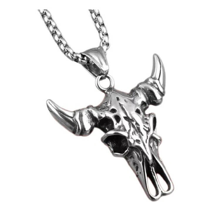 Collar Animal Skull, Acero Inoxidable, Hombre 1