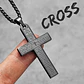 Collar Our Father Cross, Acero Inoxidable, Hombre - Miniatura 2