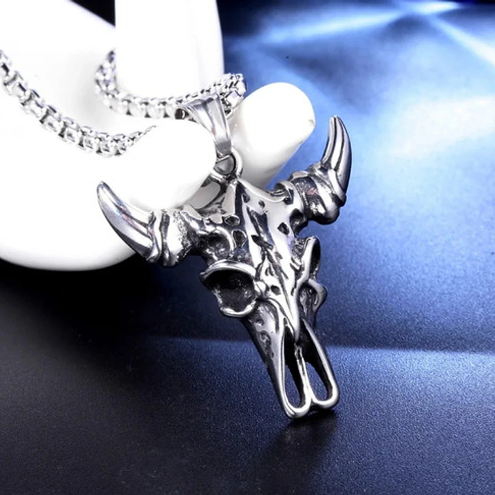 Collar Animal Skull, Acero Inoxidable, Hombre 3