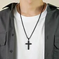Collar Our Father Cross, Acero Inoxidable, Hombre - Miniatura 4