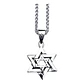 Collar Estrella De David, Acero Inoxidable, Hombre-mujer - Miniatura 1