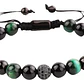Pulsera Ojo De Tigre Con Micro-zircones, Macramé Ajustable - Miniatura 2