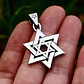 Collar Estrella De David, Acero Inoxidable, Hombre-mujer - Miniatura 3