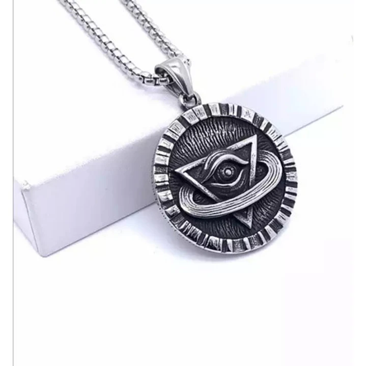 Collar Illuminati, Acero Inoxidable, Hombre 2
