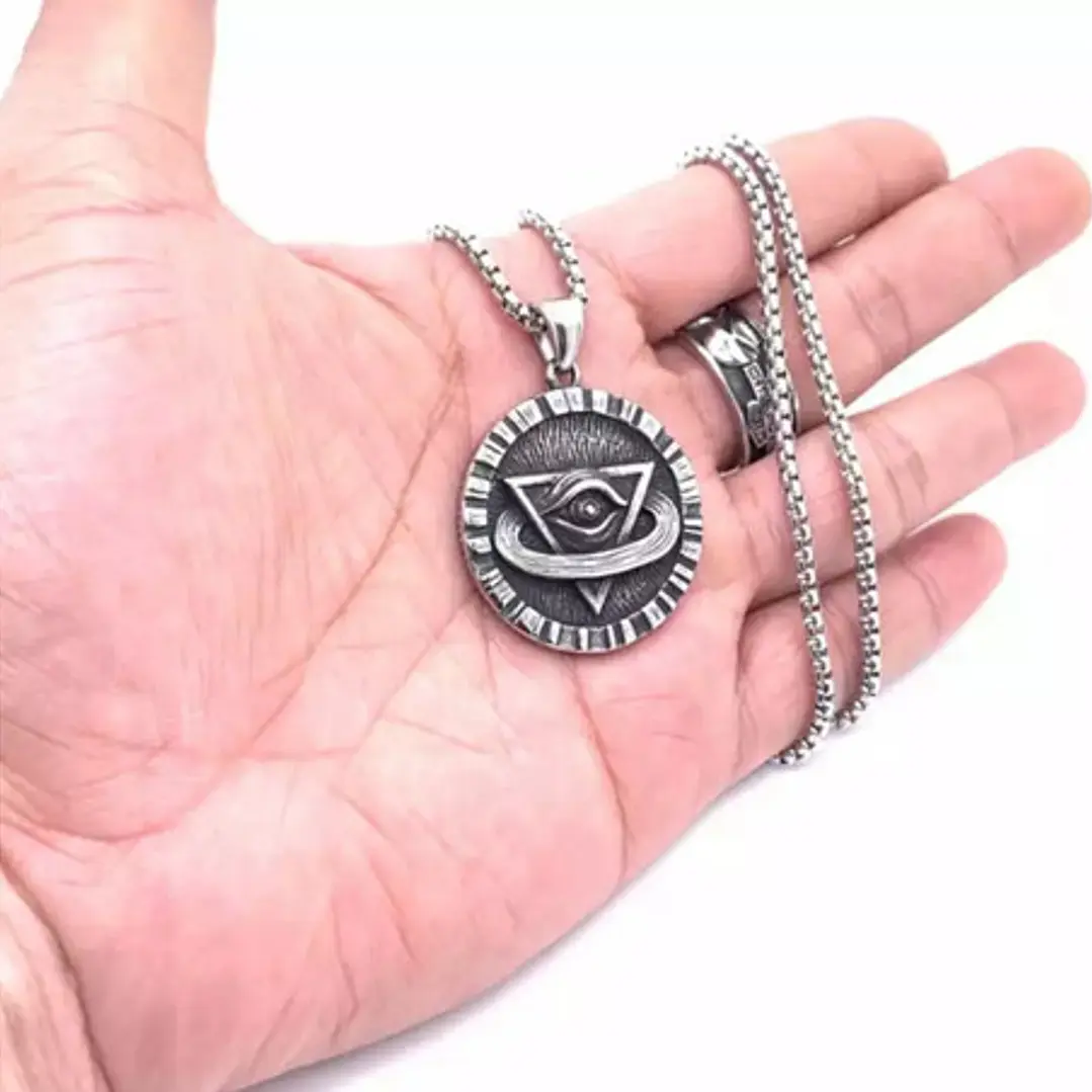 Collar Illuminati, Acero Inoxidable, Hombre 3