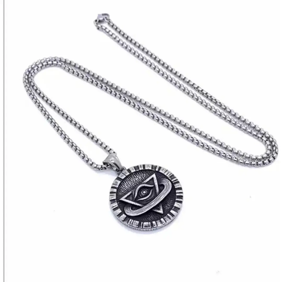 Collar Illuminati, Acero Inoxidable, Hombre 4