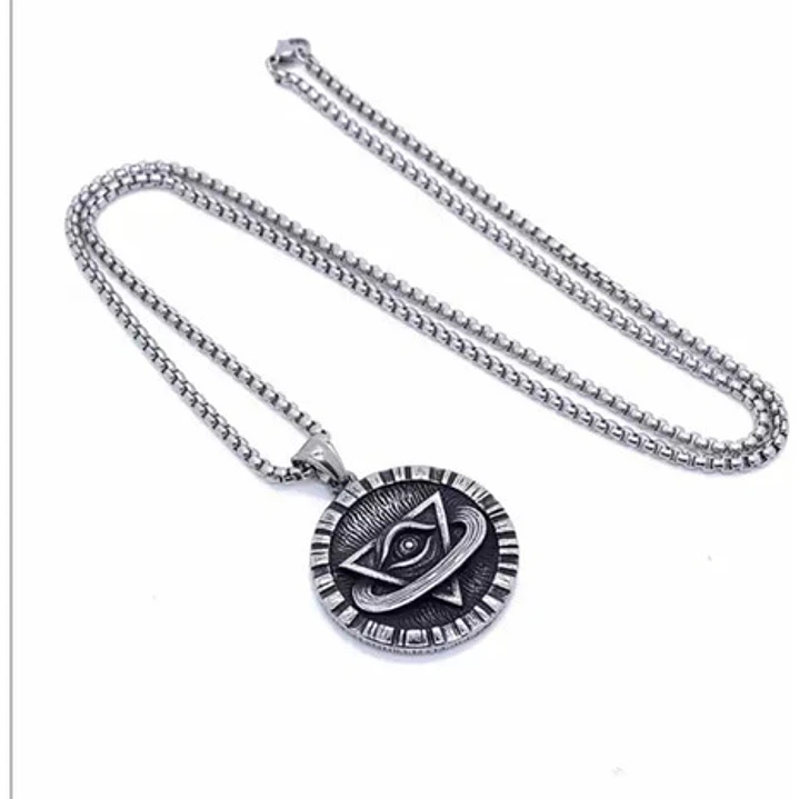 Collar Illuminati, Acero Inoxidable, Hombre 4