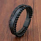Pulsera Cuero Multicapa, Ónix Opaco, Cierre Magnético - Miniatura 5