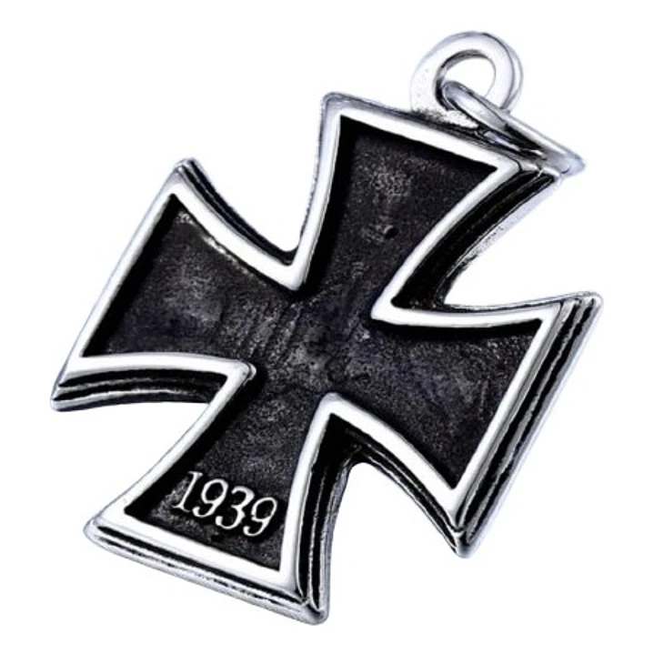 Collar Cruz De Malta, Acero Inoxidable, Hombre 1