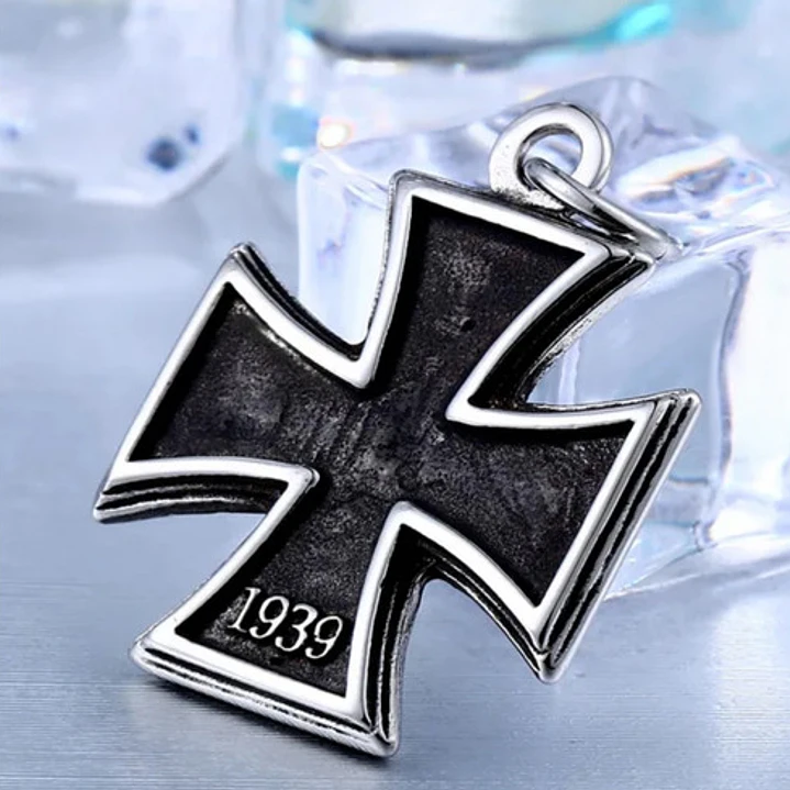 Collar Cruz De Malta, Acero Inoxidable, Hombre 2