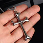 Collar Bone Cross, Acero Inoxidable, Hombre - Miniatura 2